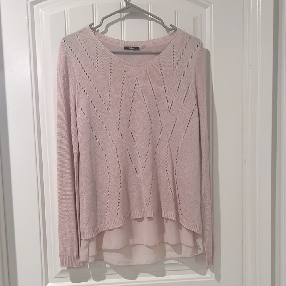 NWOT Milano Light Pink Knit Top Size Medium